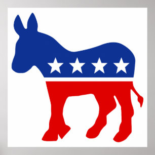 Democraat Donkey Poster