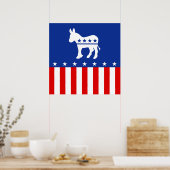 Democraat Donkey Poster (Keuken)