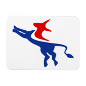 Democraat Donkey Premium Magnet Magneet (Horizontaal)