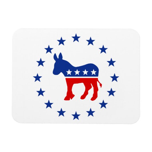 Democraat Donkey Premium Magnet Magneet (Horizontaal)