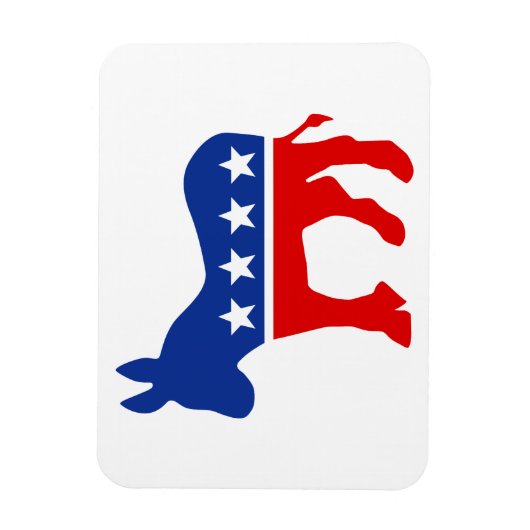 Democraat Donkey Premium Magnet Magneet (Verticaal)