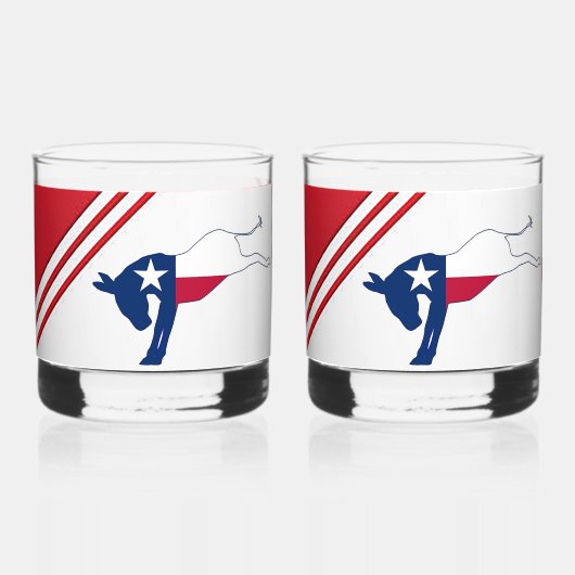 Democraat Donkey Rock Glass Whisky Glas (Voorkant)