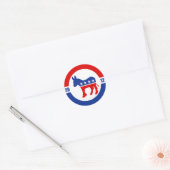 Democraat Donkey Round Sticker (Envelop)