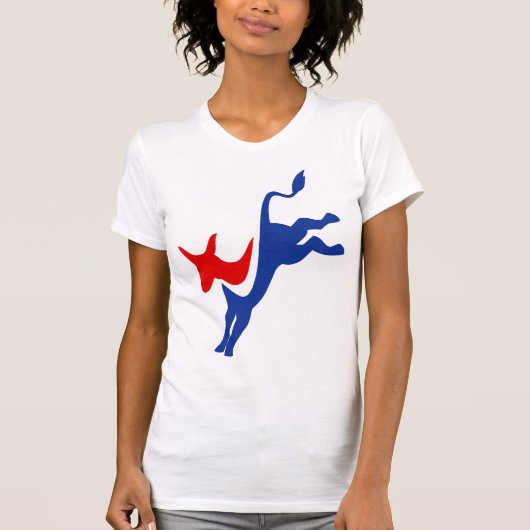 Democraat Donkey Shirten T-shirt (Voorkant)