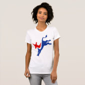 Democraat Donkey Shirten T-shirt (Voorkant volledig)