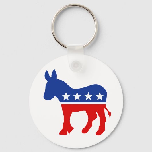 Democraat Donkey Sleutelhanger (Voorkant)