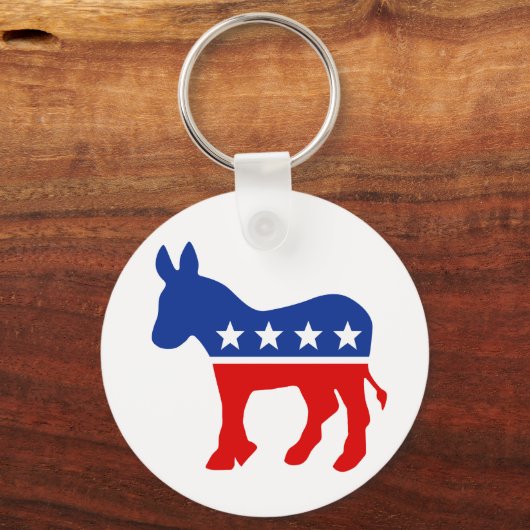 Democraat Donkey Sleutelhanger (Voorkant)