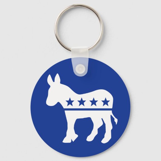 Democraat Donkey Sleutelhanger (Voorkant)