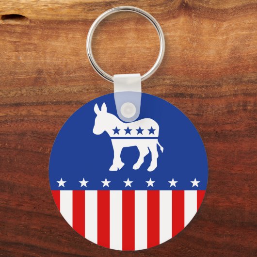 Democraat Donkey Sleutelhanger (Voorkant)