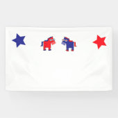 Democraat Donkey Spandoek (Horizontaal)