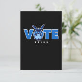 Democraat Donkey Stemming in 2020 Bedankkaart (Staand voorkant)