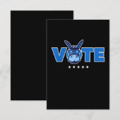 Democraat Donkey Stemming in 2020 Bedankkaart (Voorkant / Achterkant)