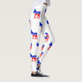 Democraat Donkey Symbol Red White en Blue Leggings (Rechts)