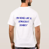Democraat Donkey T-shirt (Achterkant)