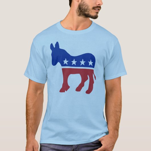 Democraat Donkey T-Shirt (Voorkant)