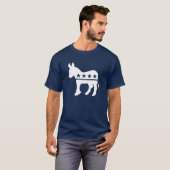 Democraat Donkey T shirten T-shirt (Voorkant volledig)