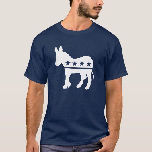 Democraat Donkey T shirten T-shirt (Voorkant)