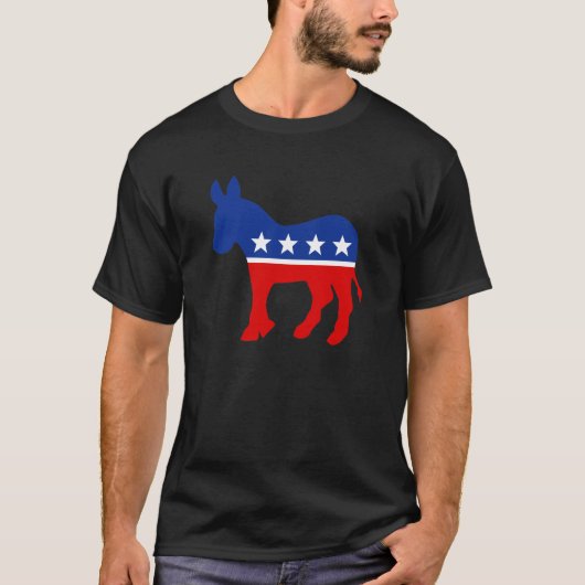 Democraat Donkey T shirten T-shirt (Voorkant)