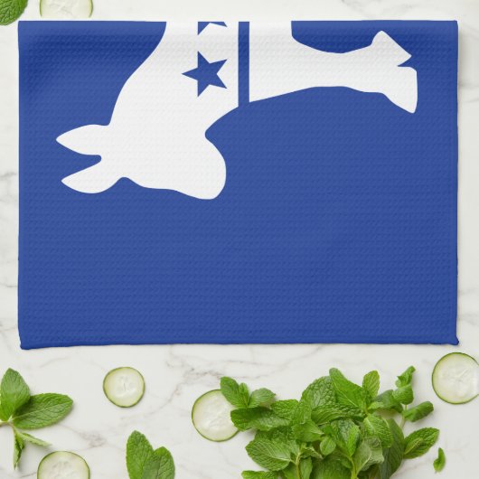 Democraat Donkey Theedoek (Gevouwen)