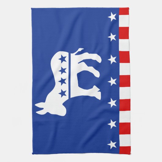 Democraat Donkey Theedoek (Verticaal)