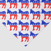 Democraat Donkey Tissuepapier (Detail)