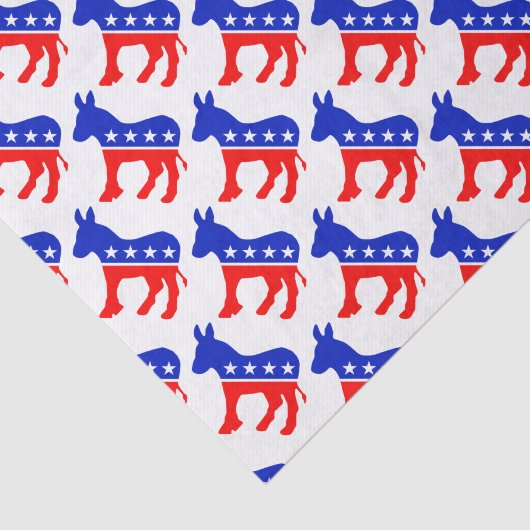 Democraat Donkey Tissuepapier (Detail)