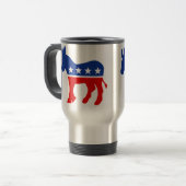 Democraat Donkey Travel Mug Reisbeker (Voorkant links)