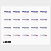 Democraat en Proud Ronde Sticker (Vel)