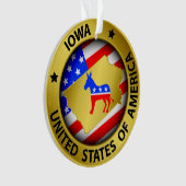 Democraat Iowa Ornament - SRF (voorkant)