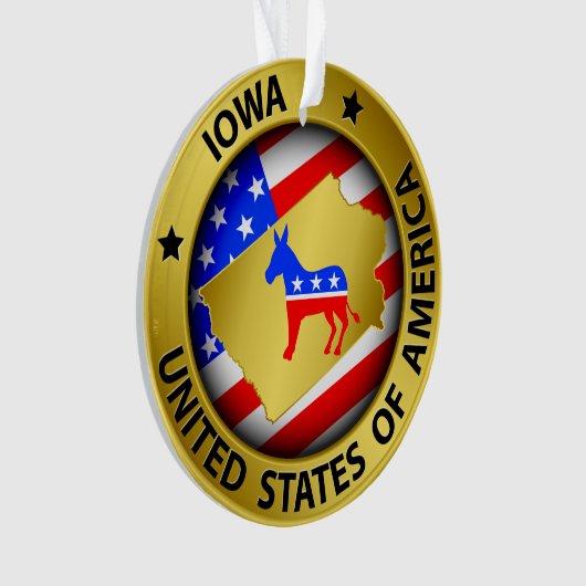 Democraat Iowa Ornament - SRF (voorkant)