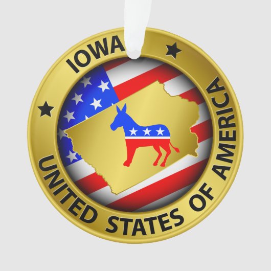 Democraat Iowa Ornament - SRF (voorkant)