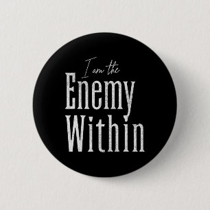 Democraat Kamala Harris vijand binnen anti-Trump l Ronde Button 5,7 Cm