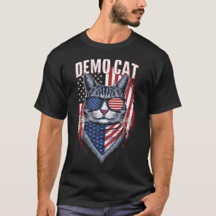 Democraat Kinderloze Cat Lady Liberal Electi T-shirt