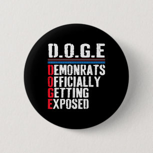 Democraat krijgt Trump 2025 officieel onthuld Ronde Button 5,7 Cm