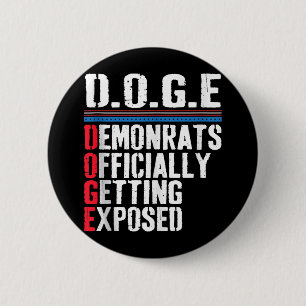 Democraat krijgt Trump 2025 officieel onthuld Ronde Button 5,7 Cm