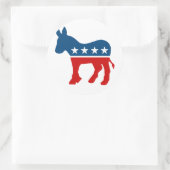 DEMOCRAAT LOGO RONDE STICKER (Tas)