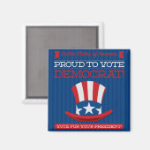 democraat magneet (Voorkant / Achterkant)