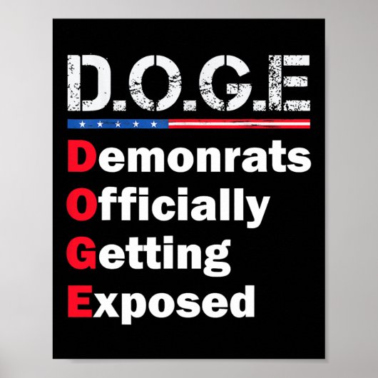 Democraat Officieel Ontmaskerd Poster (Voorkant)