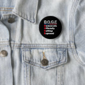 Democraat Officieel Ontmaskerd Ronde Button 5,7 Cm (In situ)