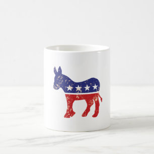 Democraat Originele Donkey Onderdruk Tan Koffiemok