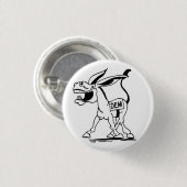 democraat ronde button 3,2 cm (Voorkant /achterkant)