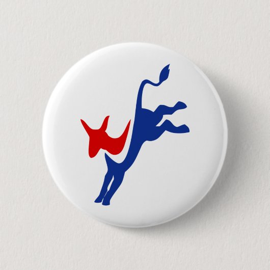 democraat ronde button 5,7 cm (Voorkant)