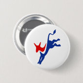 democraat ronde button 5,7 cm (Voorkant /achterkant)