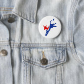 democraat ronde button 5,7 cm (In situ)
