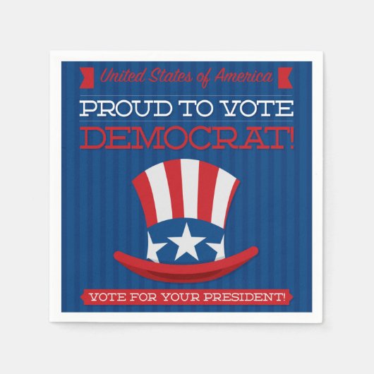 democraat servetten (Voorkant)