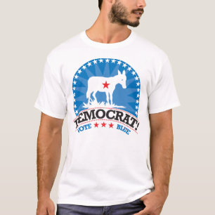 Democraat! Stem blauw! T-shirt