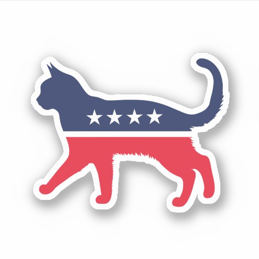 Democraat Sticker (Voorkant)