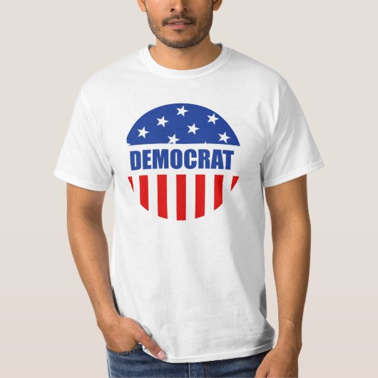 Democraat T shirten T-shirt (Voorkant)