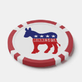 Democraat uit Minnesota Ezel Pokerchips (Enkel)