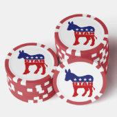 Democraat uit Utah Ezel Poker Chips (Opstapeling)